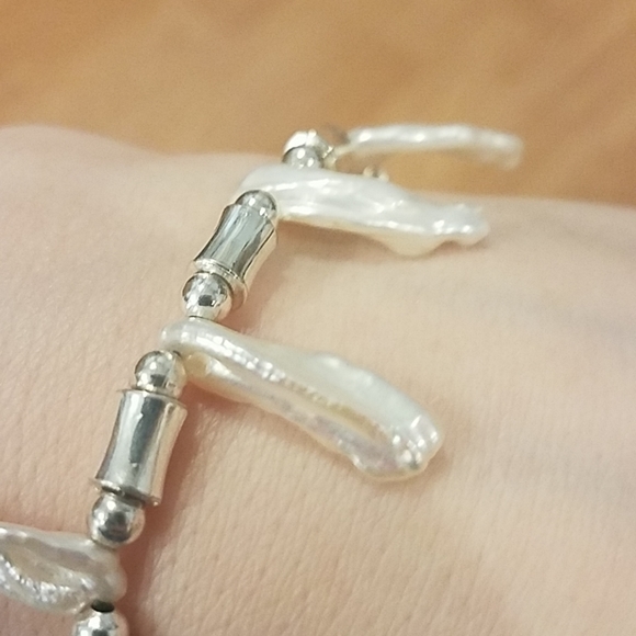 Sterling Silver Abalone Shell Bracelet - Picture 5 of 8